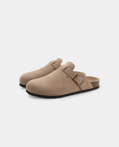 Dune Suede Clogs
