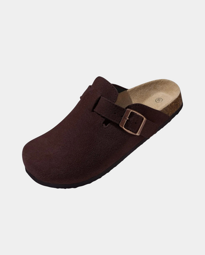Dune Suede Clogs