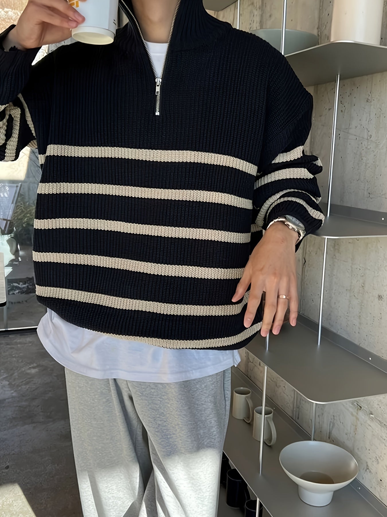 Corden Half-Zip Knit