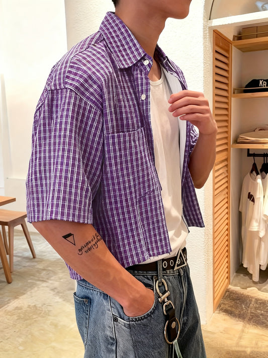 Gingham Short Sleeve Shirt