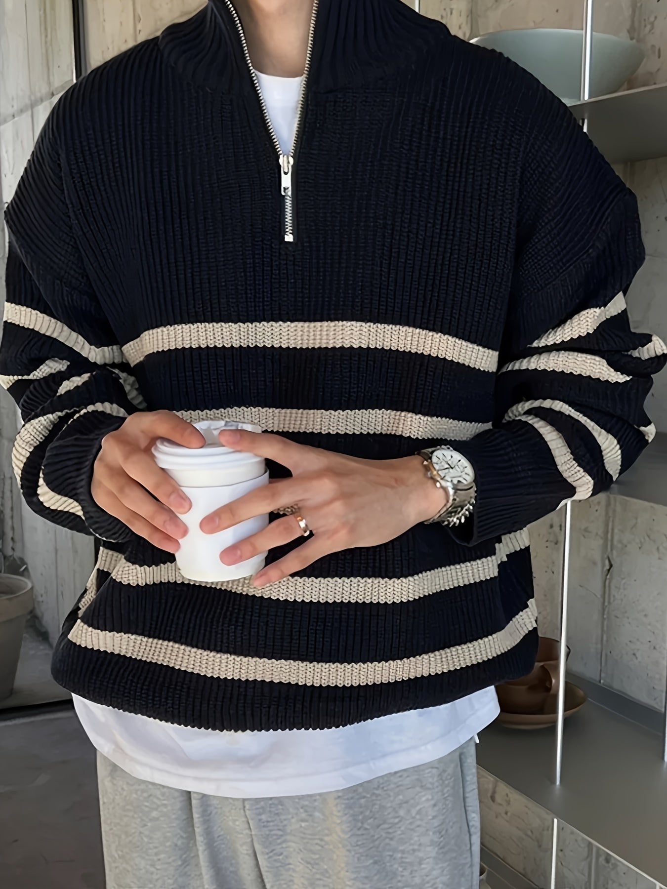 Corden Half-Zip Knit