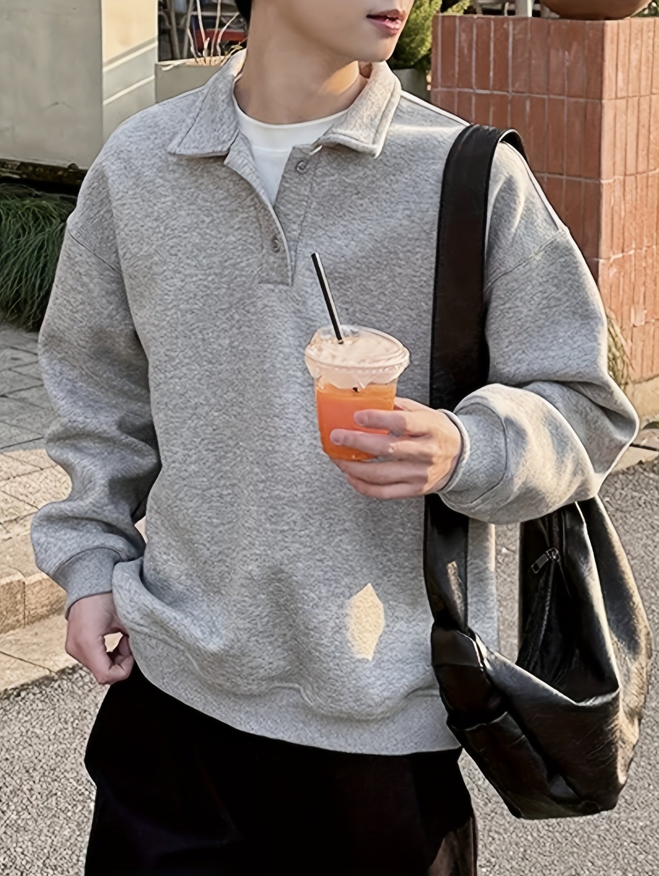 Melton Polo Sweat