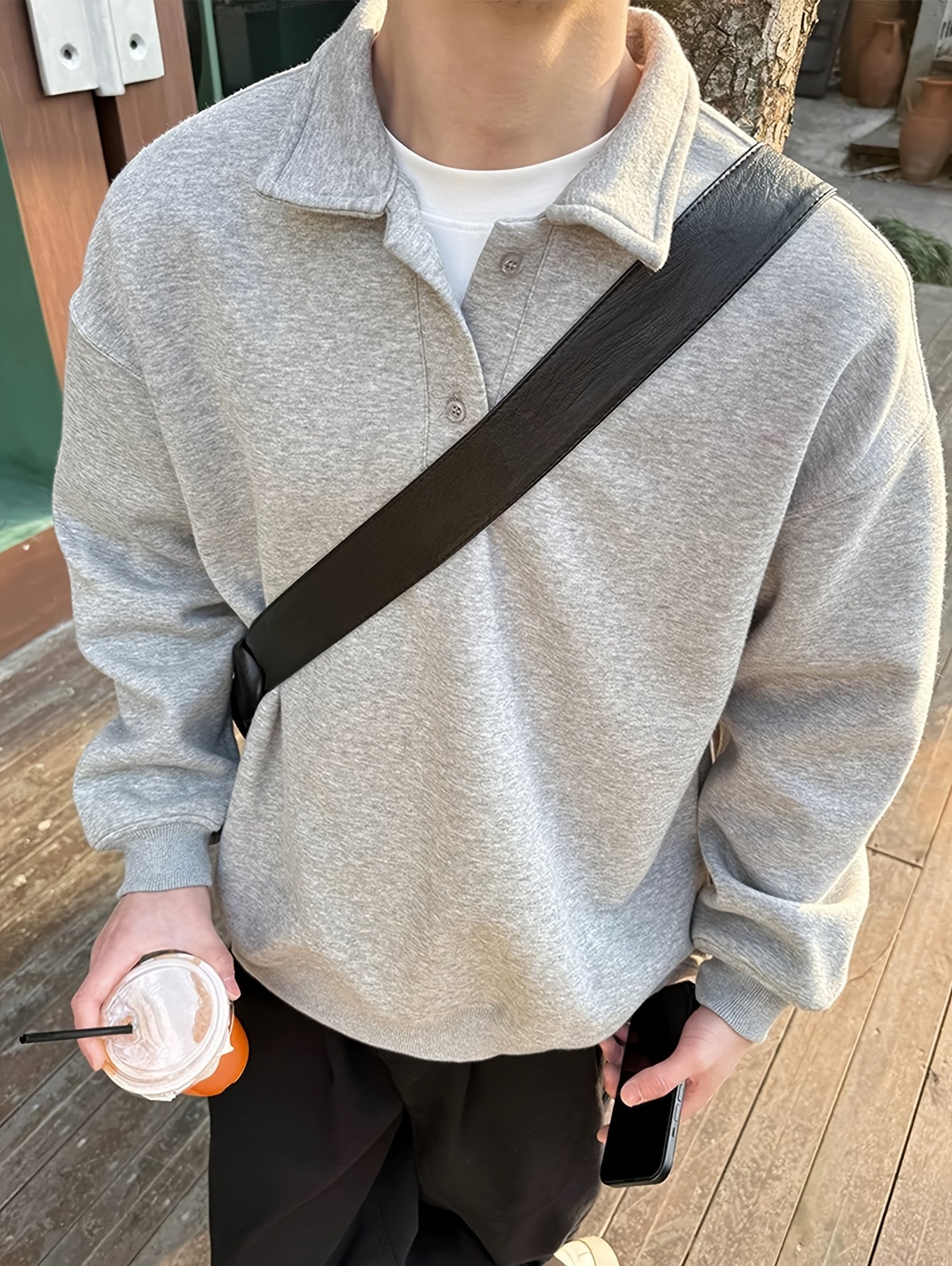 Melton Polo Sweat