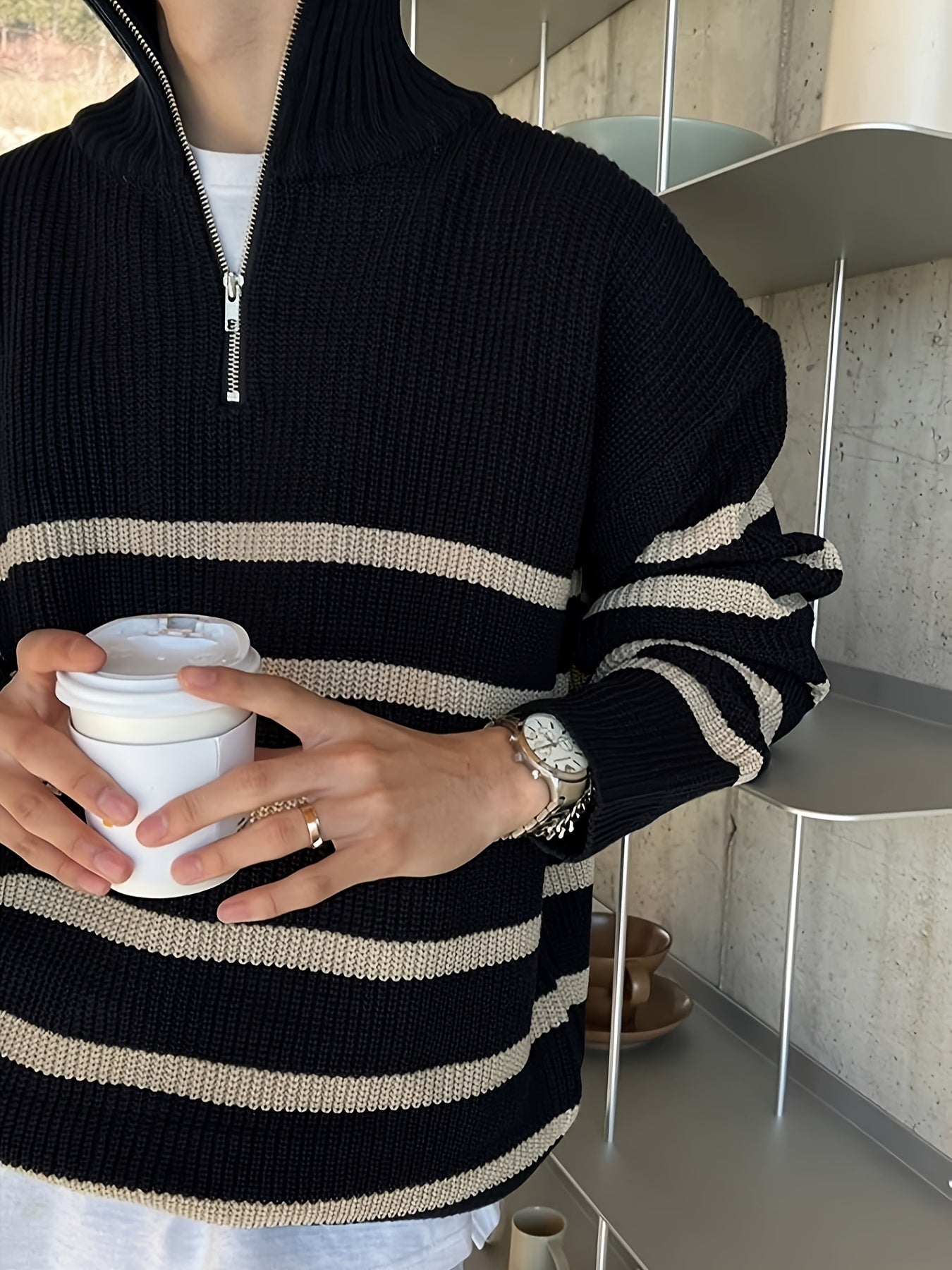 Corden Half-Zip Knit